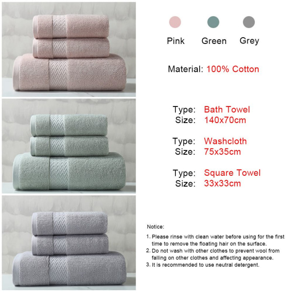 Håndkle Badehåndkle GRØNN FIRKANTISK HÅNDKLE FIRKANTISK HÅNDKLE green square towel-square towel