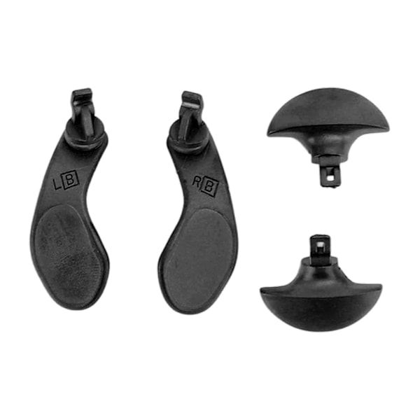 4 STK til PS5 Bagknapper Professionelle Holdbare Metal Bag Paddles til PS5 Reservedele Sort