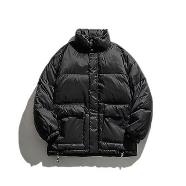 Dunjacka Herr 90 Vit Duck Dun Casual Jacka Stand-up krage Varm bomullsjacka L