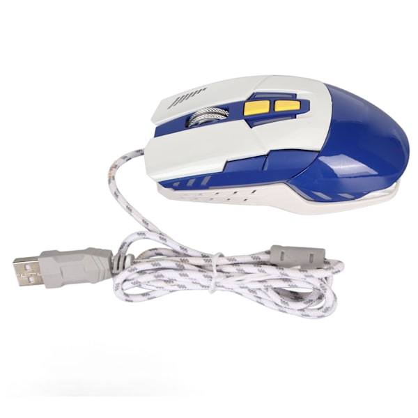 Sportsbilformet Kablet Gamingmus USB Optisk Datamus LED-lys 4 Justerbar DPI Opptil 3200 Datamus Blå