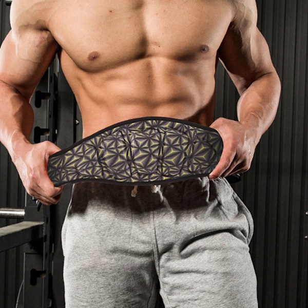 Svankstöd Kraftig stödrem Kompression Fästtejp Ergonomisk design Geometriskt print Midjeskydd med stöd(M)