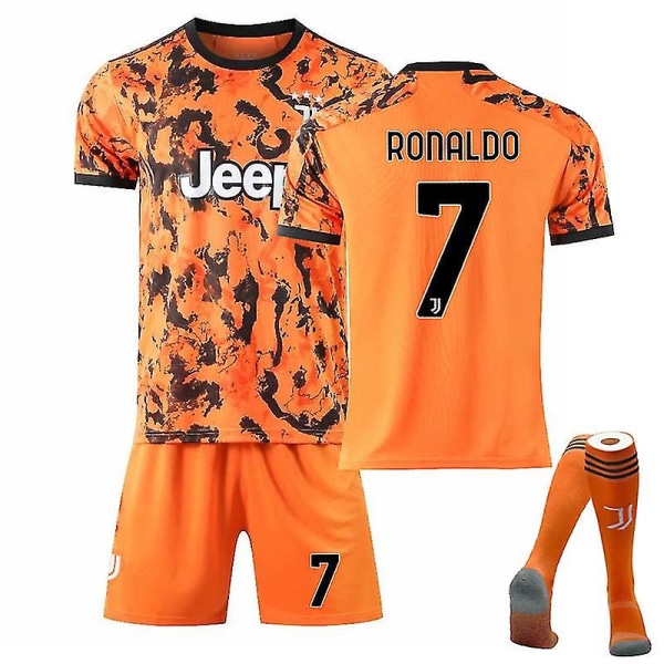 Fotbollssatser Fotbollströja T-shirt 21/22 Christiano Ronaldo Cristiano Ronaldo  Away 18 (100-110cm)