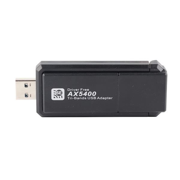 WiFi 6E Nettverksadapter 5400Mbps USB Nettverkskort med Trippelbånd 2.4G 5G 6G for Windows 10 11