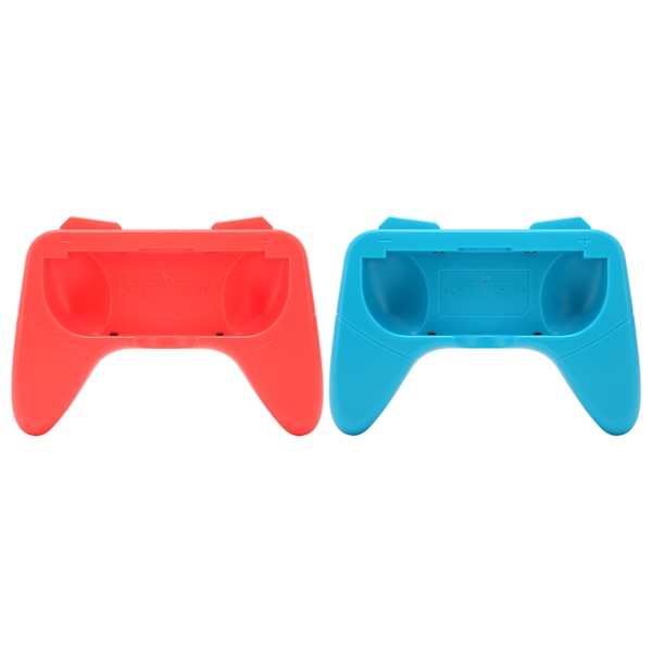 Håndgreb Slidstærkt Komfortsæt med 2 Beskyttelsespuder til Switch OLED Controller (Rød Blå)