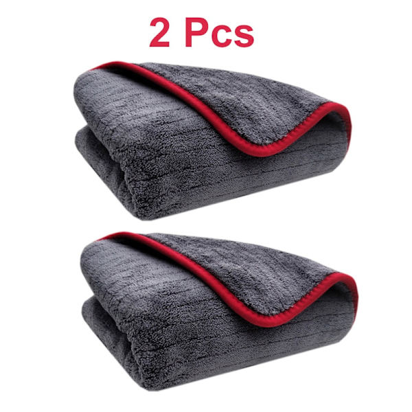 1200GSM autojen yksityiskohtien mikrokuitupyyhe puhdistusliina auton kuivaamiseen autonpesuun autonhoitoliina autonpesuun keittiöön 2pcs Superfine Fiber