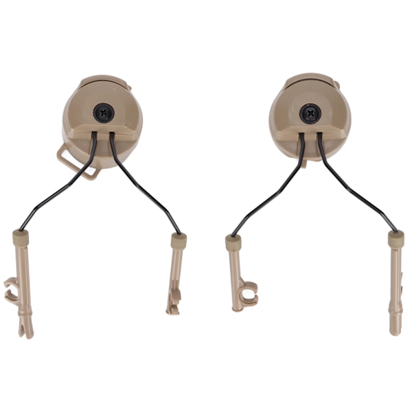 Hjelm Arc Skinne Adapter Headset Holder Oppheng Hodetelefoner Brakett for Comtac I II for MSA for Sordin Headset Brun