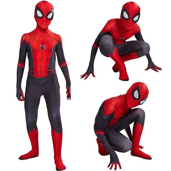 Spider-Man Into The Superhero Costume Barn Miles Morales Cosplay Aikuinen Red 130cm