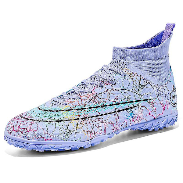 Fotballsko for menn Anti-Skli Fotballsko Knotter Gras Fotball Sneakers Yj068 Purple 39