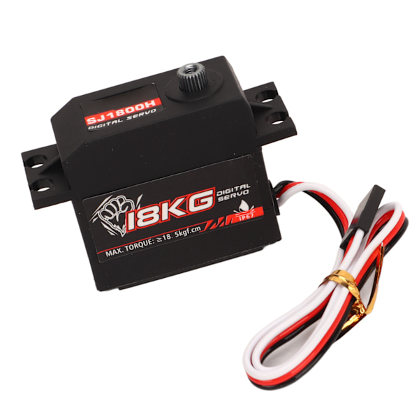 18kg Servo Jernkjerne Høytrykks Vanntett Metallgir Digital Servo for RC Bil Robot Helikopter Modellskip