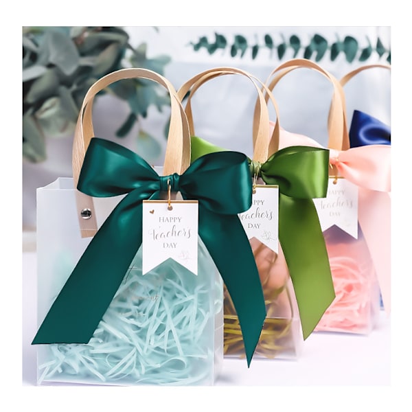 10 stycken rosa julklappspåse med handgåva brudtärnapresent