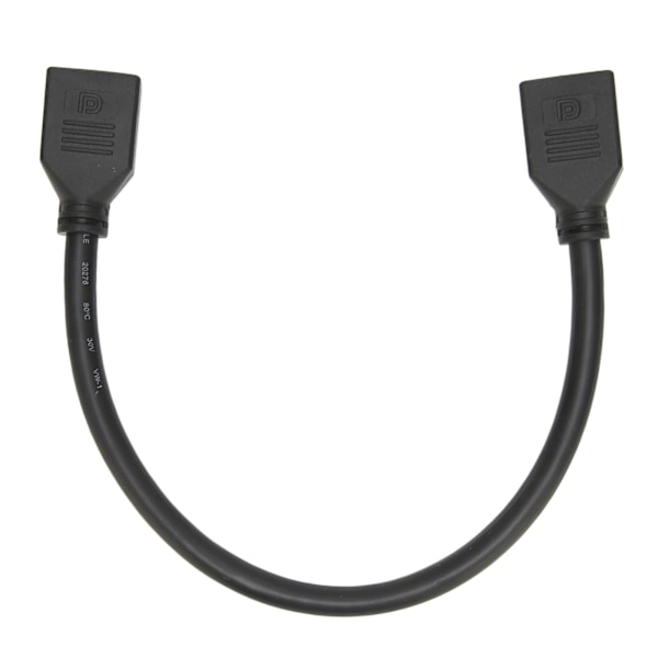 DP Naaras-Naaras Jatkojohto Korkea Resoluutio 4Kx2K Kullattu 30cm Pituus 2 Porttia DP Jatkoadapterikaapeli