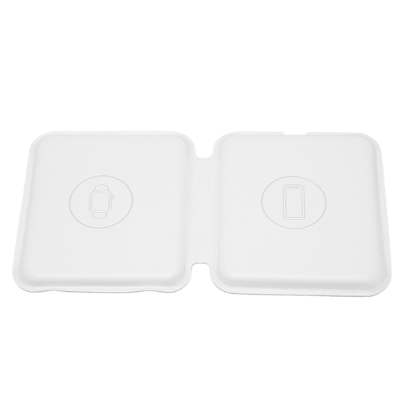 15W Magnetisk Sammenleggbar 3 i 1 Trådløs Lader Rask Trådløs Ladestasjon for QI for IPhone 14 13 12 SE 11 XS 8 for IOS Øretelefon Klokke