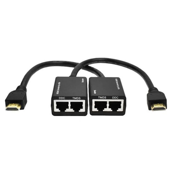 1 Pari RJ45 CAT5e CAT6 UTP LAN Ethernet -jatke Toistin 1080P 3D jopa 30 metriin Lähettäjä ja Vastaanotin