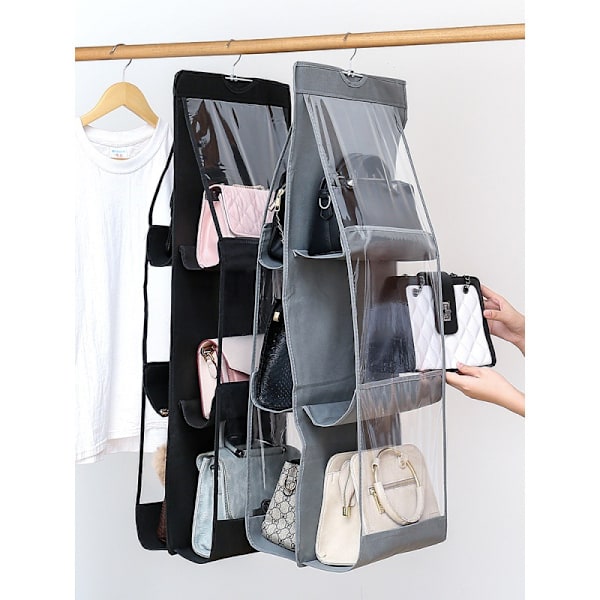 Hängande organizer för handväskor-8 fickor, Multi，SLIM ORGA