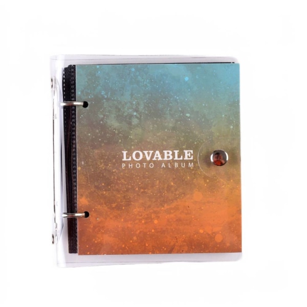 3-tums Loose-leaf Transparent Album, Polaroid Album Colorful Gradient