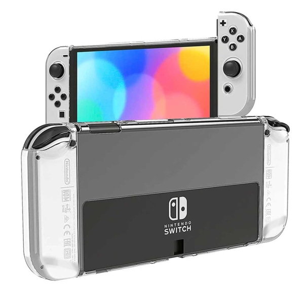 Nintendo Switch OLED Skal Heltäckande Hard Case i Plast transparent