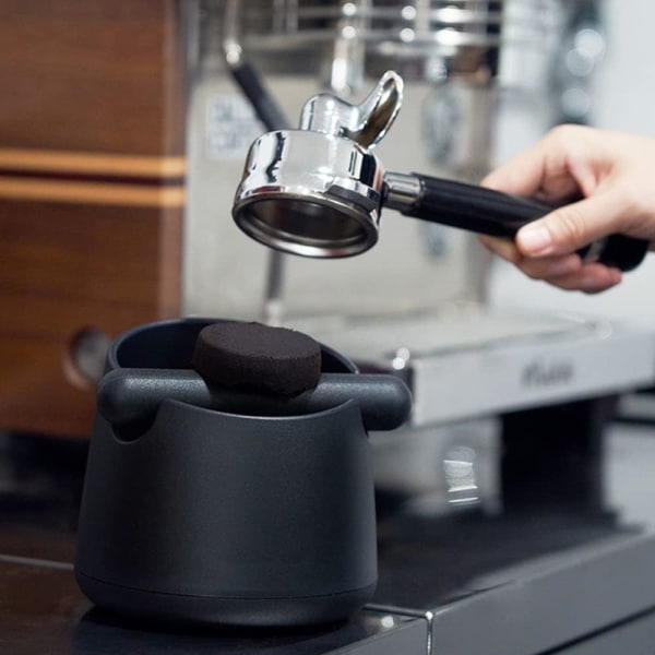 ABS pyöreä espressolaatikko, jossa irrotettava tanko ja luistamaton