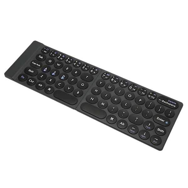 Trådlöst Vikbart Tangentbord Typ C Laddning BT5.0 Auto Sleep Slim Lätt Bärbart Tangentbord för Laptop Surfplatta Telefon