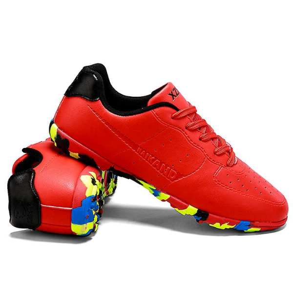 Fotballsko for menn Anti-Skli Fotballsko Knotter Gras Fotball Sneakers 3C22026 Red 33