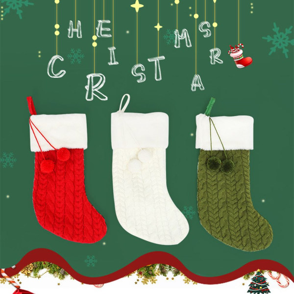 Julstrumpa dekoration Sock GRÖN Green