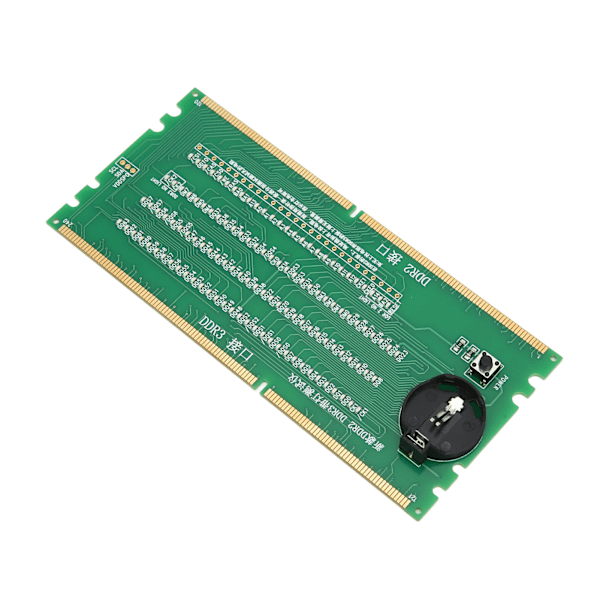 Datorminnestestare DDR2 DDR3 2 i 1 PCB Material Ljusdioder Stationär Dator Moderkortstestare med LED