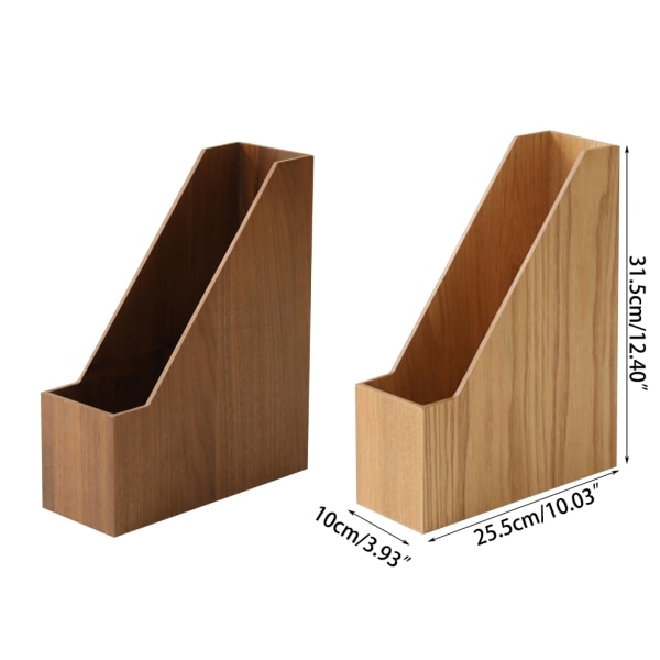 Vertikal File Folder Organizer Böcker Hållare Rack Hem Bordsskiva Förvaring null - 2