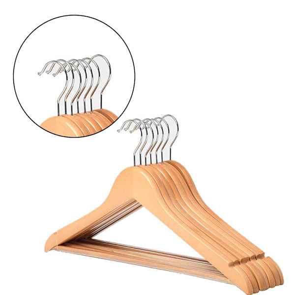 Tre Henger uten Merker, Heavy Duty Klesoppbevaring Stativ for Hjem og Hotell 5pcs
