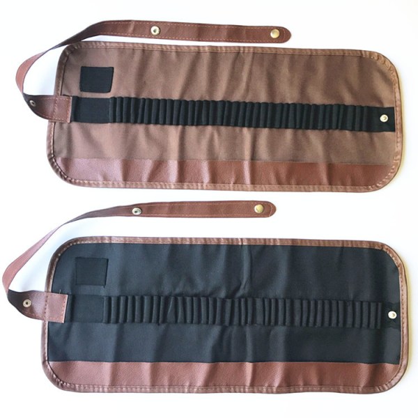 2 stk Canvas-etui, 36 hull oppbevaringspose Fargeblyant