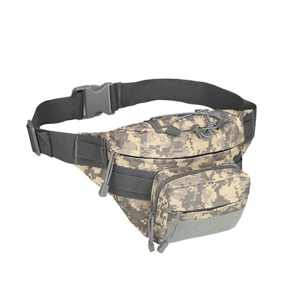 Fanny Pack Löpbälte Midjeväska Organizer Tättslutande Oxford Multi-Function ACU 13-inch