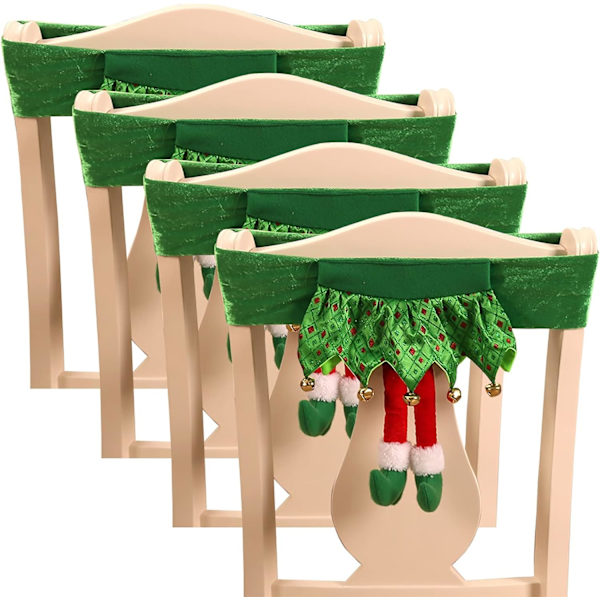 4 st jultomtestolsöverdrag