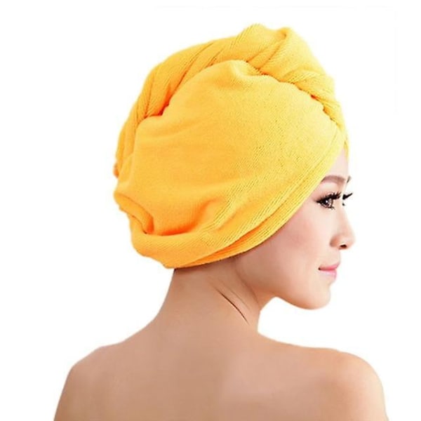 Mikrofiber Hårhåndklæder efter bad Orange