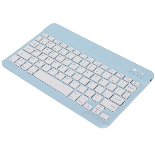 Trådlöst tangentbord med skärmlåsfunktion, litet, portabelt, stabil anslutning, lång batteritid, mini trådlöst tangentbord för PC Blå