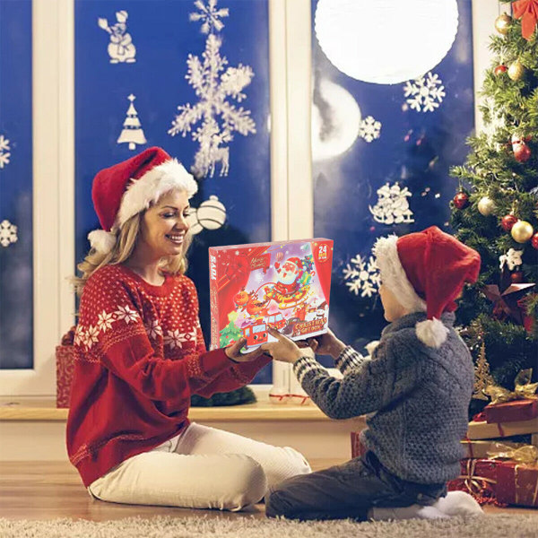 Jul adventskalenderlådor 24 dagar Set Barn Xmas Toy