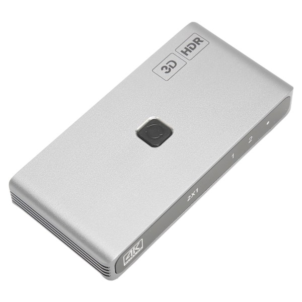 4K HD Switch 1 in 2 ut Upp till 18Gbps 4K 60Hz 3D CEC HDCP2.2 Stöd HD Multimedia Switch för TV Projektor Spelare YC Q201
