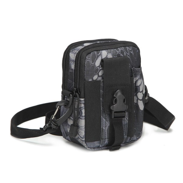 Miehet Naiset Fanny Pack vyötärölaukku vyö ulkona Taskujuoksu Urheilu Vapaa-aika Puhelin Python pattern Black Average size