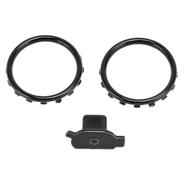 Dekorative Aksentringer for Xbox Elite Series 2 Kontroller Matt Krom Bryterknapper Erstatningsdeler Svart
