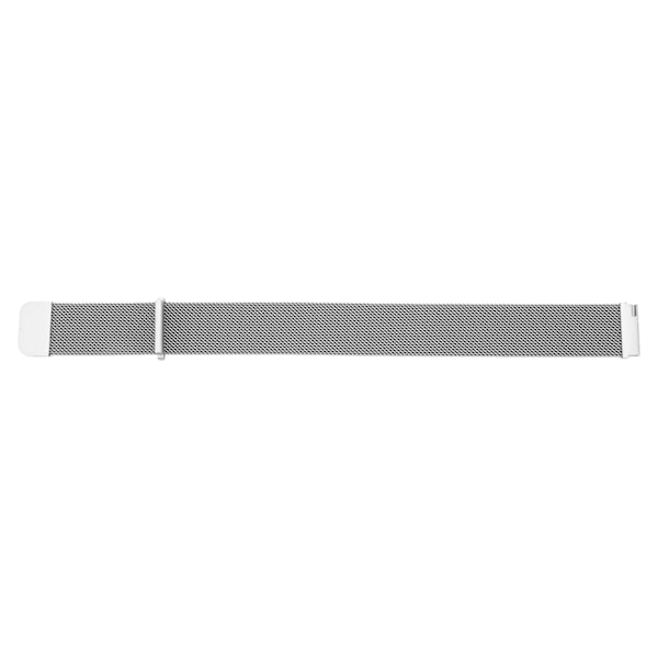 20mm Metallnät Klockarmband Rostfritt Stål Snabbkoppling Generell Klockrem för Galaxy Watch för Vivoactive HR för Amazfit GTS 2 Mini Silver