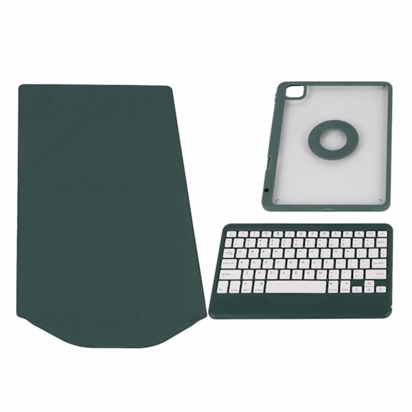 Pystysuuntainen näppäimistö kotelolla, tummanvihreä, ergonominen, magneettisesti irrotettava pystysuuntainen näppäimistö kotelolla ja kynätelineellä IOS-tabletille