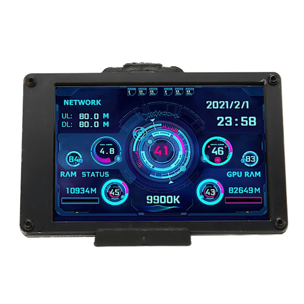 3,5 tommer IPS USB Mini Skærm CPU GPU RAM Temperatur Data Monitor PC Sensor Panel Display med 4 Pin Bundkort Kabel