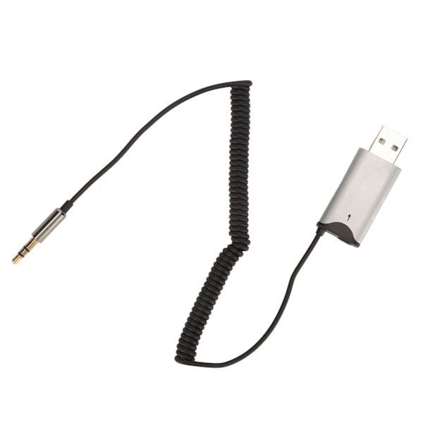 BT AUX Adapter USB 2.0 til 3.5mm Enkel Tilkobling Innebygd Mikrofon 10m Avstand AUX BT Mottaker for Bil Hjemmedatamaskin