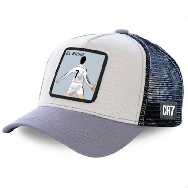 Mode Fotball Anime Baseball Caps for Menn og Kvinner Trucker Caps Fotballstjerne Lionel Messi Cristiano Ronaldo Fans Hatt Pustende Cristiano Ronaldo Cristiano Ronaldo Adjustable