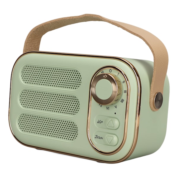 Bluetooth-kaiutin Stereo HiFi Ääni USB-lataus Retro Kannettava Langaton Kaiutin Kotiin Matkalle Vihreä