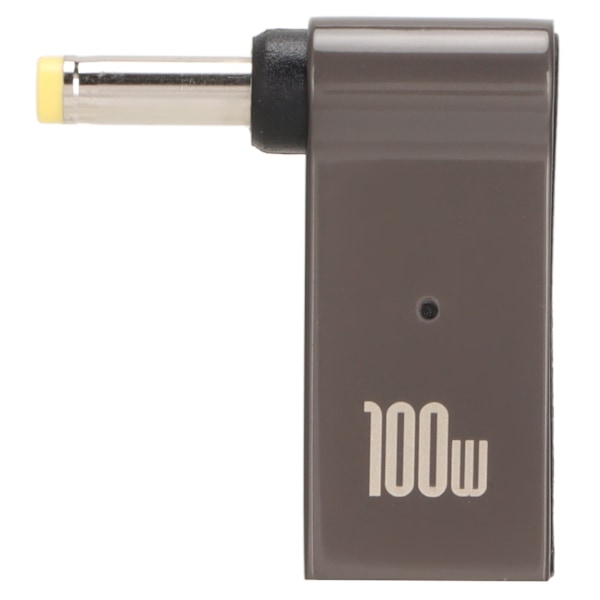 Typ C Hona Ingång till DC Adapter PD Snabbladdningschip Aluminiumlegering Material Vinkeldesign 100W Notebook Strömkabel 4x1.7mm