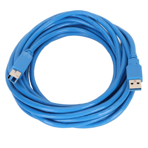 USB 3.0 Kabel A til B Han til Han Høj Hastighed Firkantet Åbning Printertilbehør 5 meter