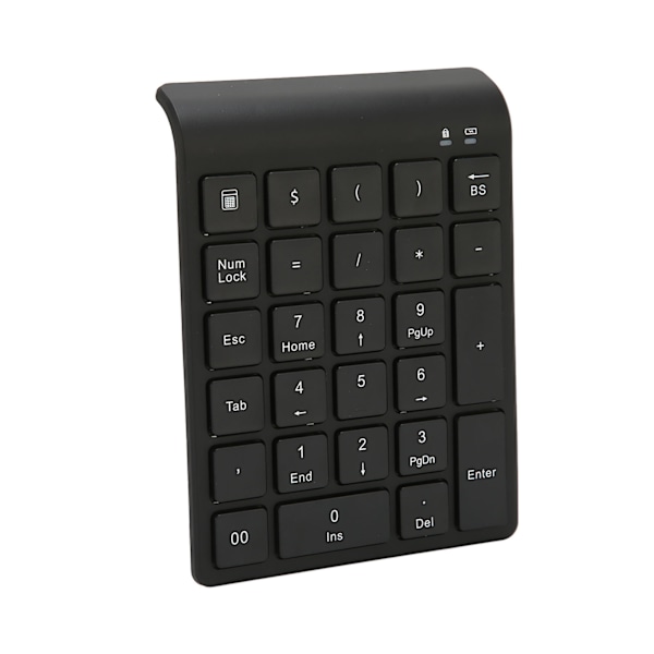 Trådlöst numeriskt tangentbord Bluetooth 27 tangenter Svart Snabb dataöverföring Gaming-tangentbord Stöd för genvägstangenter för bärbar dator surfplatta