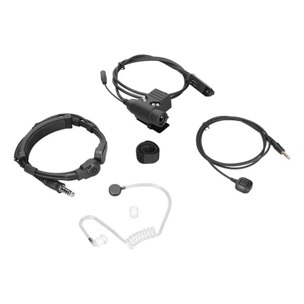7.1mm Teleskopisk Halsmikrofon Headset Fingermikrofon U94 PTT Radio Ørepropp for Baofeng UV9R PLUS UVXR BF9700