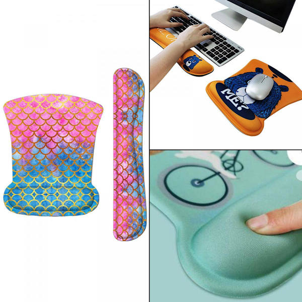 Polstret håndleddstøtte for mykt tastatur