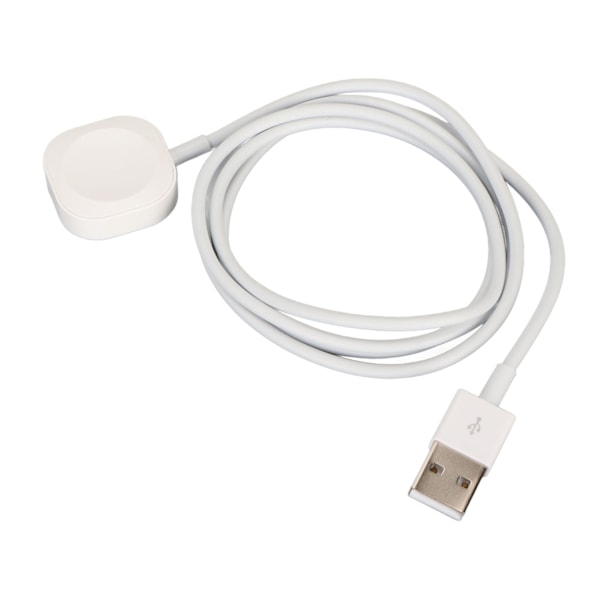Uroplader til Apple Watch Series 8 7 6 5 4 3 2 1 SE Bærbar USB Magnetisk Trådløs Uropladningsledning til Hjem Rejse Kontor Hvid