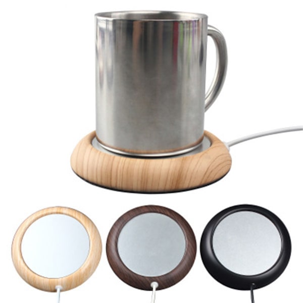 USB-varmeunderlag, kreativ metallunderlag for konstant temperatur Matt black
