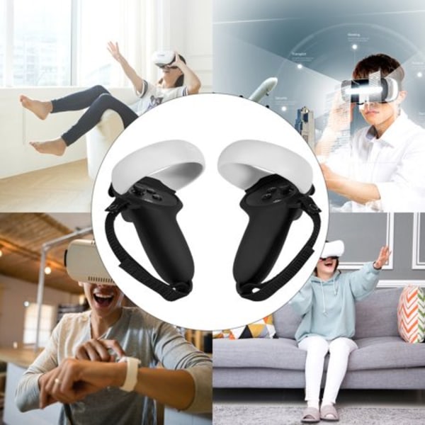 Cover til VR Oculus Quest 2 controller 1 par Sort